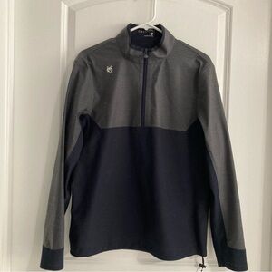Greyson Charcoal and Navy Zip-Up Rain Shirt